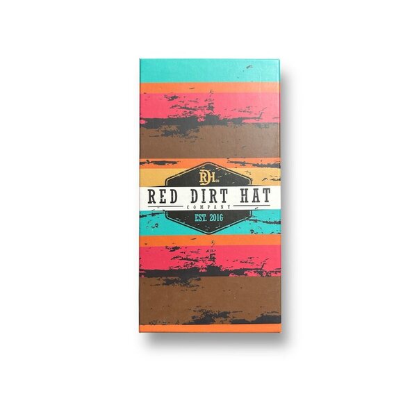 Red Dirt Hat Co Rodeo Wallet Genuine Leather Aztec Print Western Brown Bifold - Picture 7 of 7